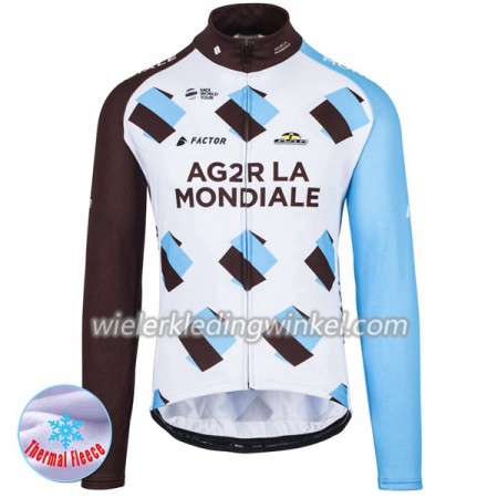 Wielershirt 2017 AG2R La Mondiale N001 Winter Thermal Fleece
